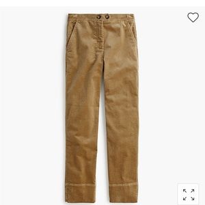 J Crew Stove Pipe Corduroy Pant AB653